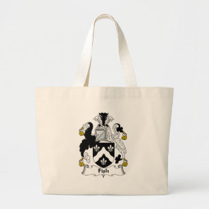 Grand Tote Bag Crête de famille de poissons