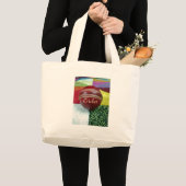 Grand Tote Bag Cricket : Red Hard Ball Art Print (Devant (produit))