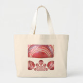 Grand Tote Bag Crimson Spin - Une Belle Balle Rouge De Cricket Ar (Devant)