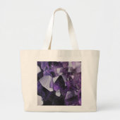 Grand Tote Bag cristal géométrique gemstone mauve améthyste (Devant)