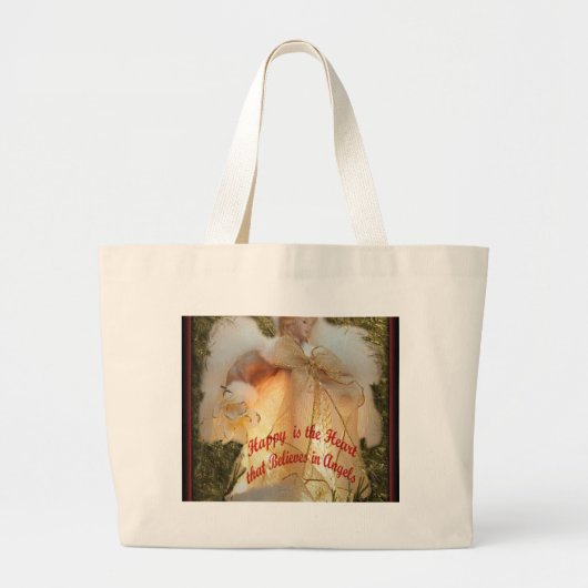 Grand Tote Bag Croyez aux anges (Devant)
