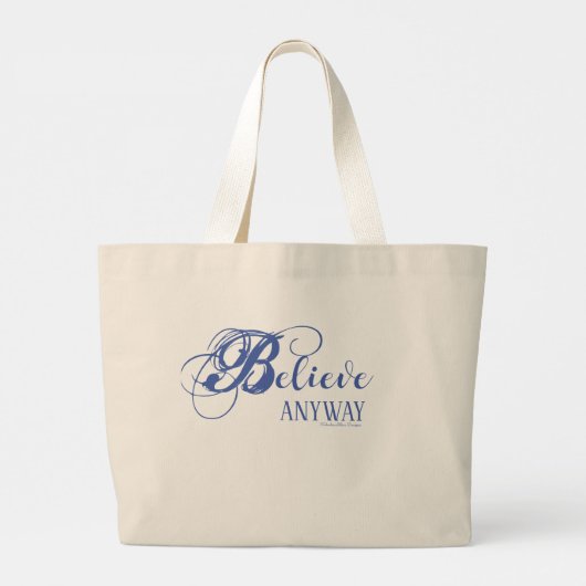 Grand Tote Bag Croyez en tout Jumbo Fourre-tout (Dos)