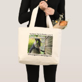 Grand Tote Bag Cubbs sur un mur (Devant (produit))
