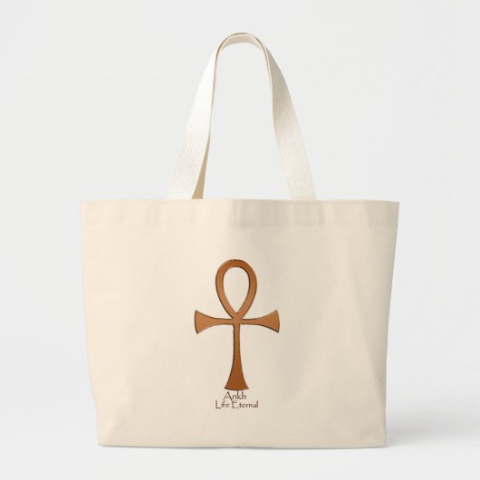 Grand Tote Bag Cuivre égyptien ANKH (Devant)