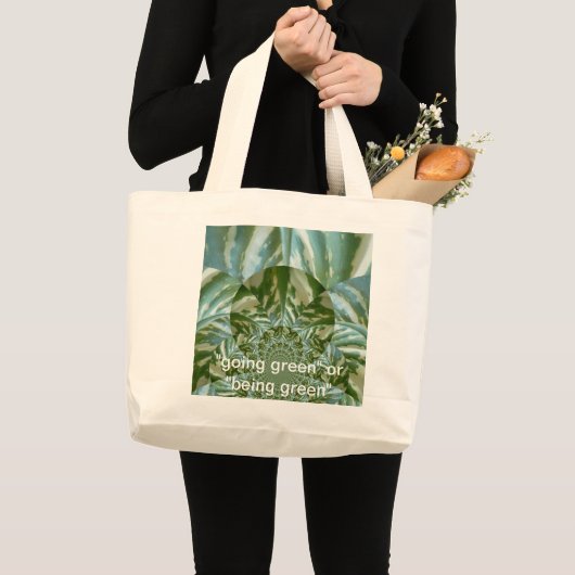 Grand Tote Bag Customizable Bag: Your Step Towards Going Green! (Devant (produit))