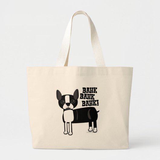 Grand Tote Bag Cute Accent Boston Terrier (Devant)