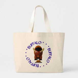 Grand Tote Bag Cute Buffalo with Beef on Weck and Buffalo Wings