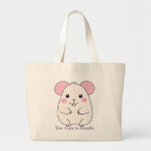 Grand Tote Bag Cute Chubby Mouse (Devant)