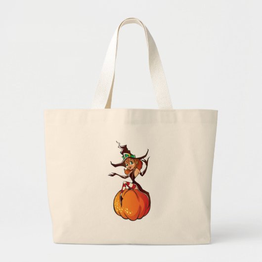Grand Tote Bag Cute Halloween (Devant)