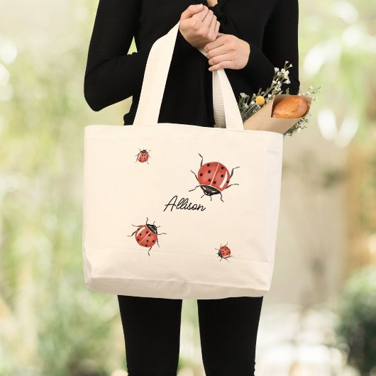 Grand Tote Bag Cute Ladybug