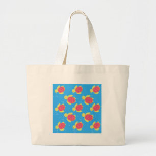Grand Tote Bag Cute Motif de tortue de mer