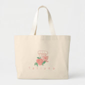 Grand Tote Bag Cute Pink Baker Mixer Floral Hearl (Devant)