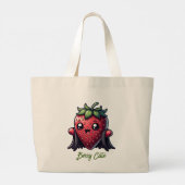 Grand Tote Bag Cute Strawberry Character- Berry Cute (Dos)
