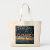 Grand Tote Bag cute winter fox holiday new year 2026 (Devant)
