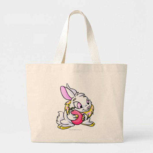 Grand Tote Bag Cybunny jaune étreignant Negg (Devant)