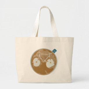 Grand Tote Bag Cyclisme Art Latte