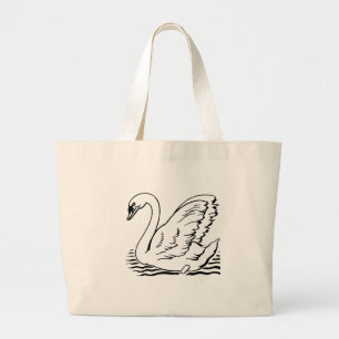Grand Tote Bag Cygne gracieux