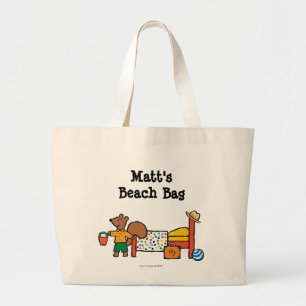 Grand Tote Bag Cyrille l'écureuil des vacances