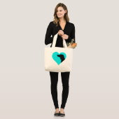 Grand Tote Bag Dachshund (Devant (modèle))