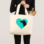 Grand Tote Bag Dachshund (Devant (produit))