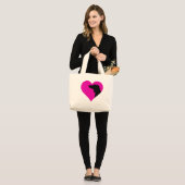 Grand Tote Bag Dachshund (Devant (modèle))