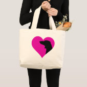 Grand Tote Bag Dachshund (Devant (produit))