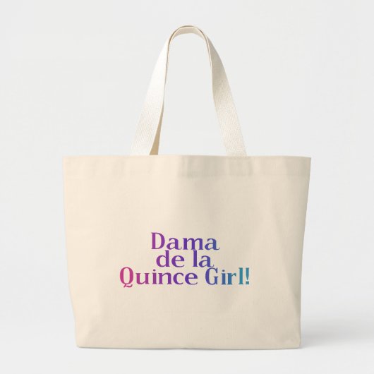 Grand Tote Bag Dama de la Quince Girl (Devant)