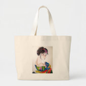 Grand Tote Bag Dame avec kimono (Devant)