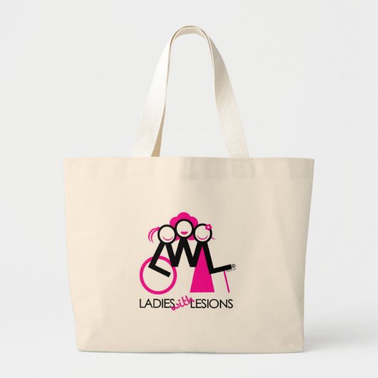 Grand Tote Bag Dames avec des lésions (Devant)
