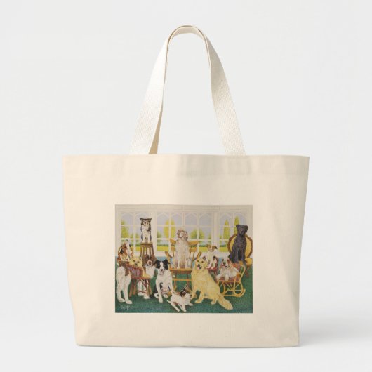 Grand Tote Bag Dans la niche (Devant)