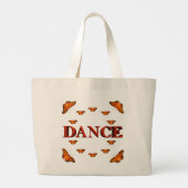 Grand Tote Bag Danse avec des papillons design (Dos)