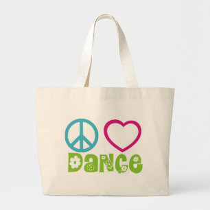 Grand Tote Bag Danse d'amour de paix
