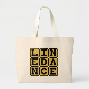 Grand Tote Bag Danse en ligne, danse chorégraphiée