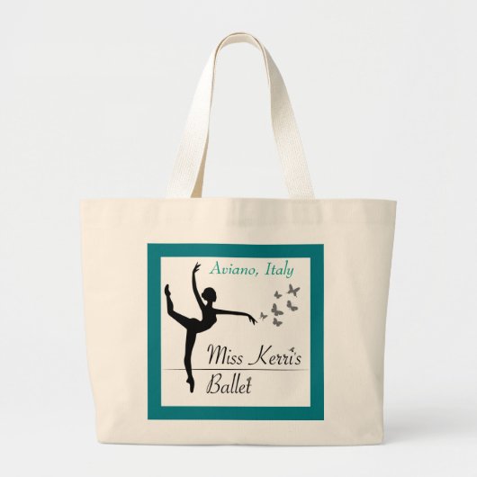 Grand Tote Bag Danse Fourre-tout de programme de ballet d'Aviano (Devant)