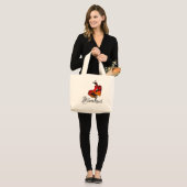 Grand Tote Bag Danseur de flamenco (Devant (modèle))