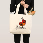 Grand Tote Bag Danseur de flamenco (Devant (produit))