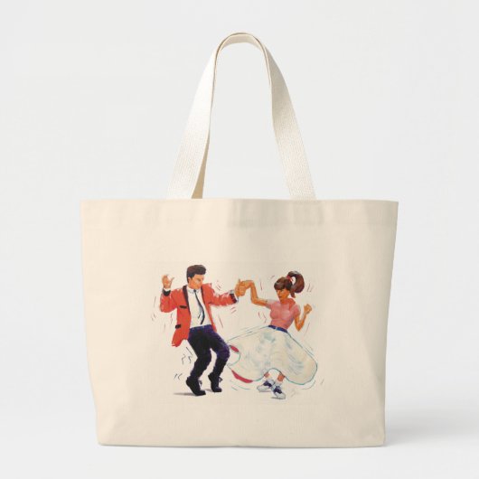 Grand Tote Bag danseur d'oscillation avec des chaussures de jupe (Devant)