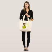 Grand Tote Bag Danseur du ventre irlandais (Devant (modèle))