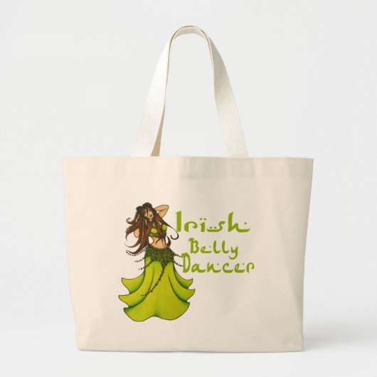 Grand Tote Bag Danseur du ventre irlandais (Devant)
