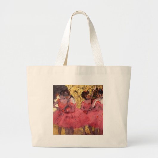 Grand Tote Bag Danseurs dans le rose (Devant)