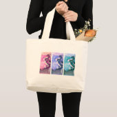 Grand Tote Bag Danseurs Pastel (Devant (produit))