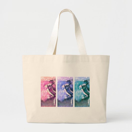 Grand Tote Bag Danseurs Pastel (Devant)