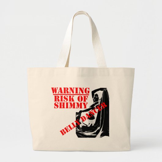 Grand Tote Bag Danseuse du ventre - risque de shimmy - grand (Devant)