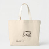 Grand Tote Bag Dark Academia – Book Art | Introvert Gift Library  (Devant)