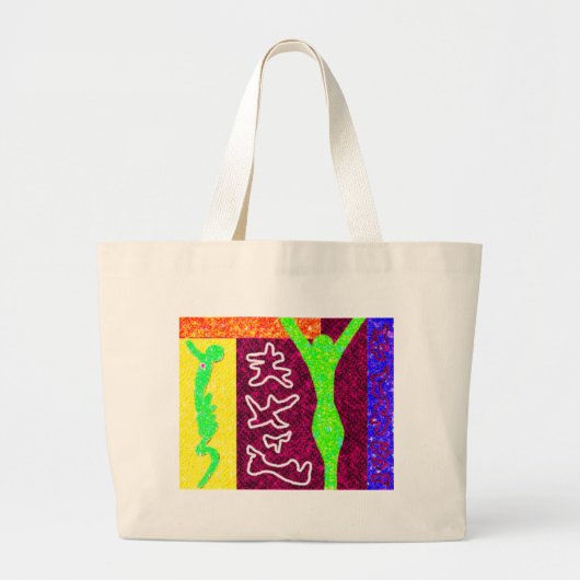 Grand Tote Bag ~ d'art moderne de ~ d'âme (Devant)