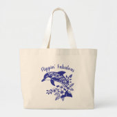 Grand Tote Bag Dauphin-Flippin d'Hawaï (Devant)