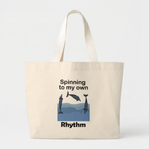 Grand Tote Bag Dauphin Spinner Tournant Sur Mon Propre Rythme Cit