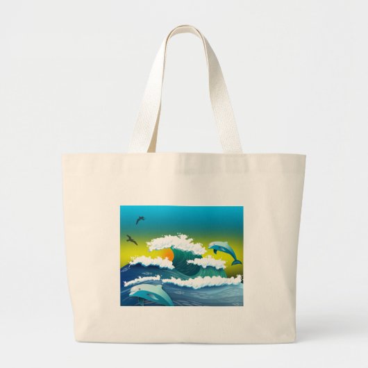 Grand Tote Bag Dauphins (Devant)