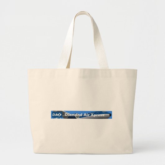Grand Tote Bag DAX - air Xpress "sac de diamant de vol " (Devant)