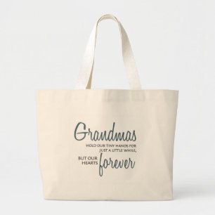 Grand Tote Bag De grand-mamans bleu pour toujours